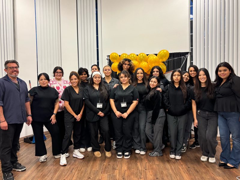 KC Beauty Academy students and instructors at a community service event
